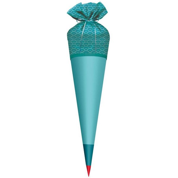 Roth Schultüte Stoffbezug Türkis, Stoffbezug 70 cm Türkis, rund