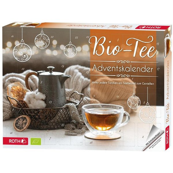 Roth Tee Bio-Tee-Adventskalender mit 24 Teesorten Adventskalender, bietet jeden Tag neue Genussmomente