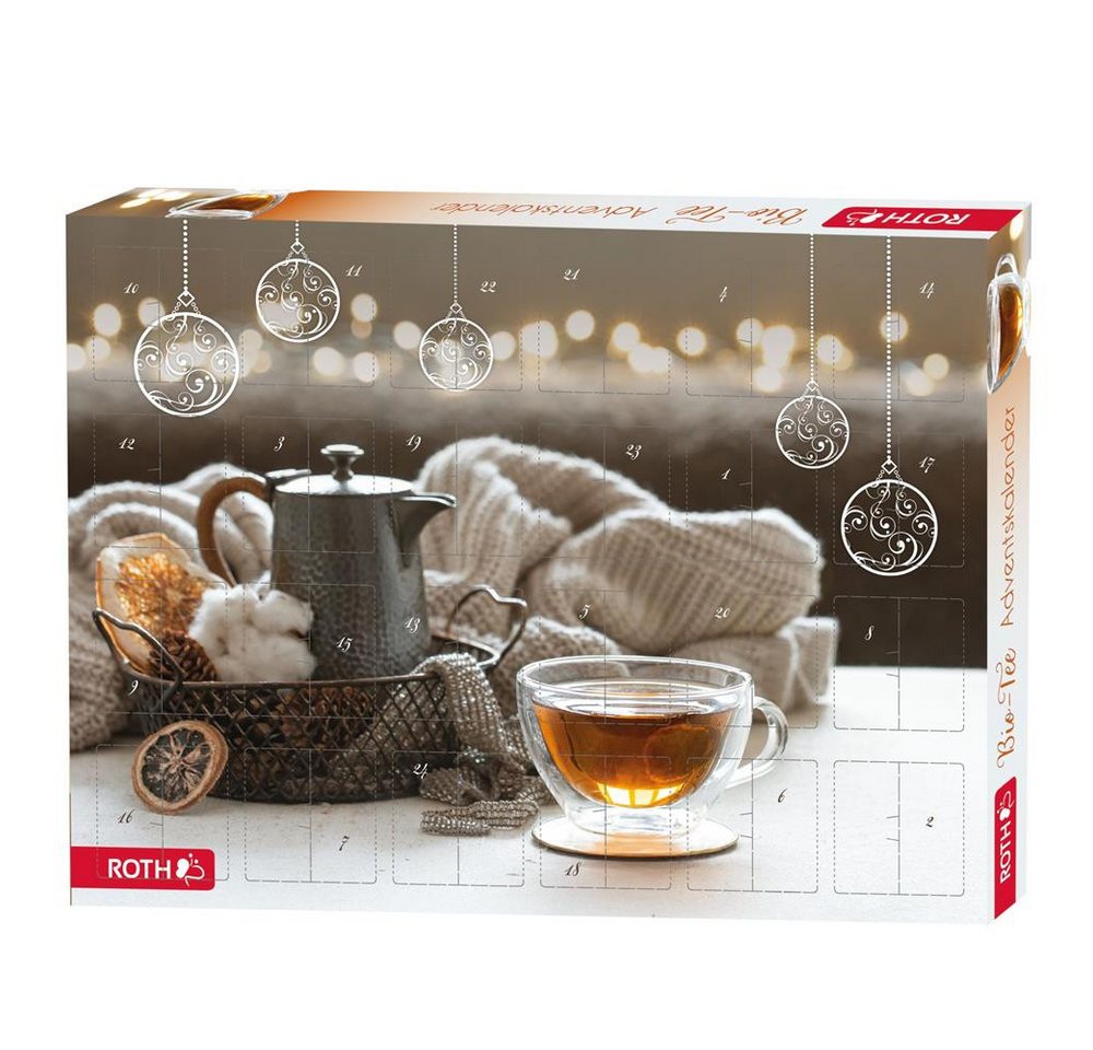 Roth Tee Bio-Tee-Adventskalender mit 24 Teesorten Adventskalender, bietet jeden Tag neue Genussmomente – Bild 3 von 4