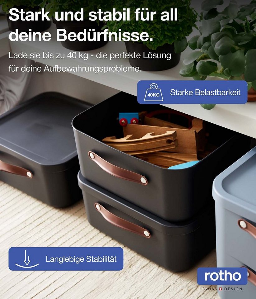 ROTHO Aufbewahrungsbox (3er-Set, 3er-Set) – Bild 5 von 5