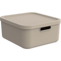 rotho Aufbewahrungsbox 'ALBULA LIGHT' aus Recyclingkunststoff, 20 l, cappuccino