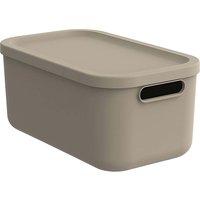 rotho Aufbewahrungsbox 'ALBULA LIGHT' aus Recyclingkunststoff, 12 l, cappuccino