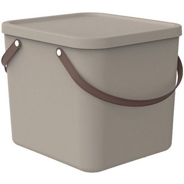 rotho Aufbewahrungsbox 'ALBULA' mit Henkel, 40 l, cappuccino