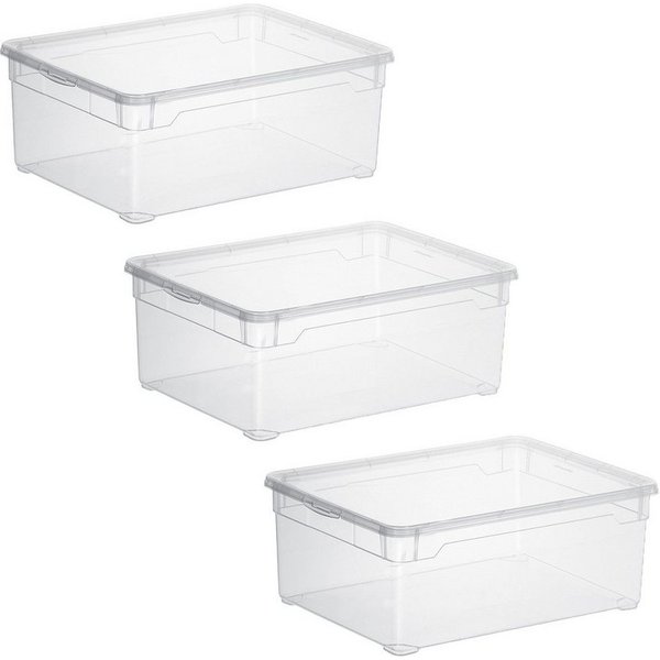 ROTHO Aufbewahrungsbox (Schuhboxenset, 3er-Set)