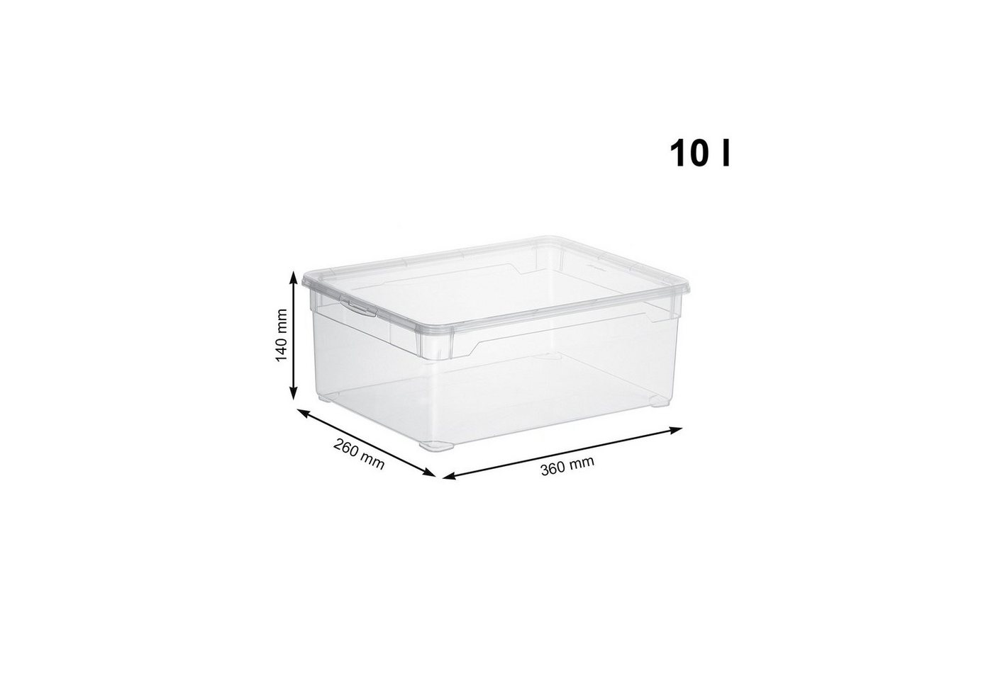 ROTHO Aufbewahrungsbox (Schuhboxenset, 3er-Set) – Bild 4 von 5