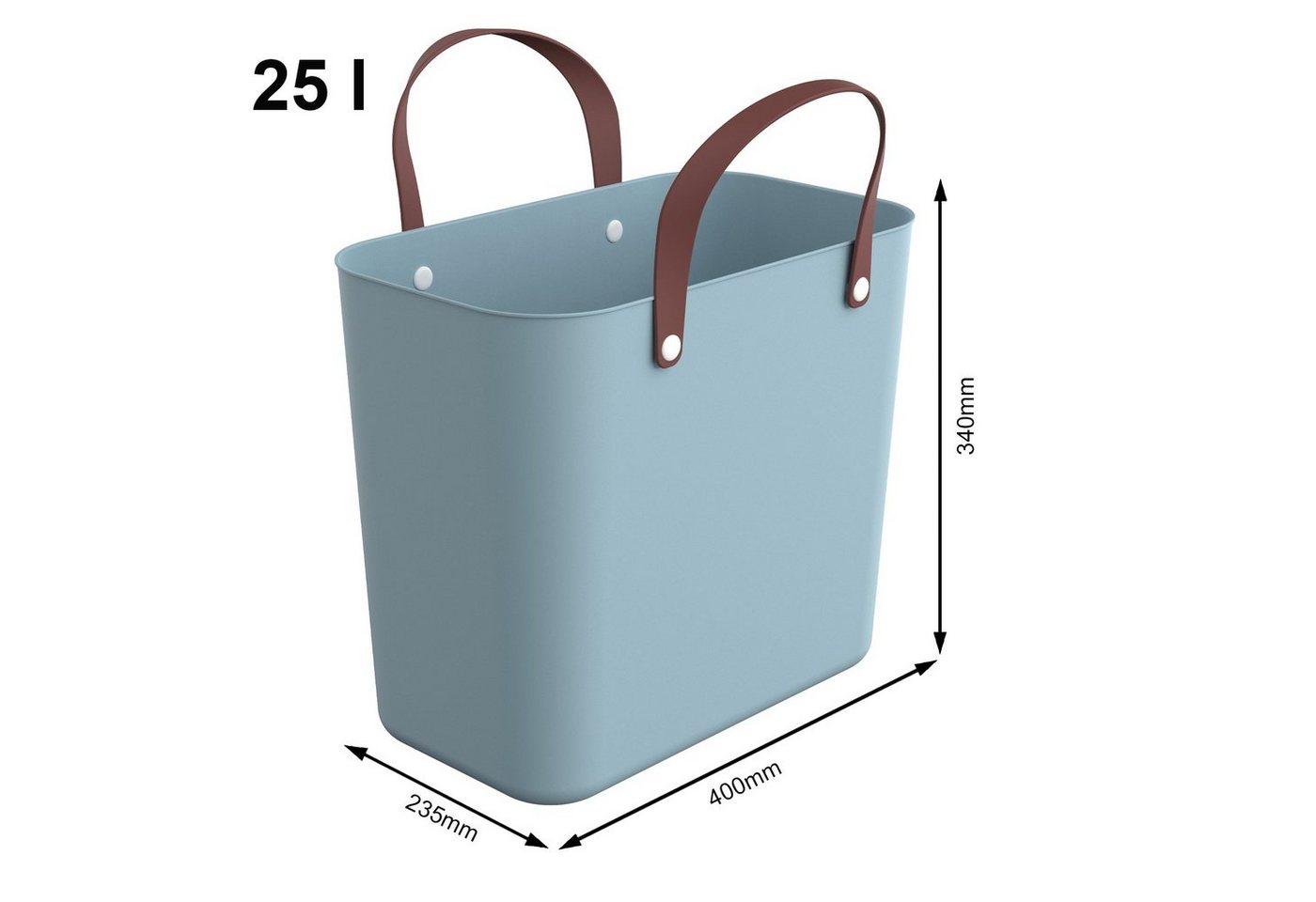 ROTHO Einkaufskorb Albula Einkaufskorb 25l, Kunststoff (PP recycelt), 25 l – Bild 4 von 5