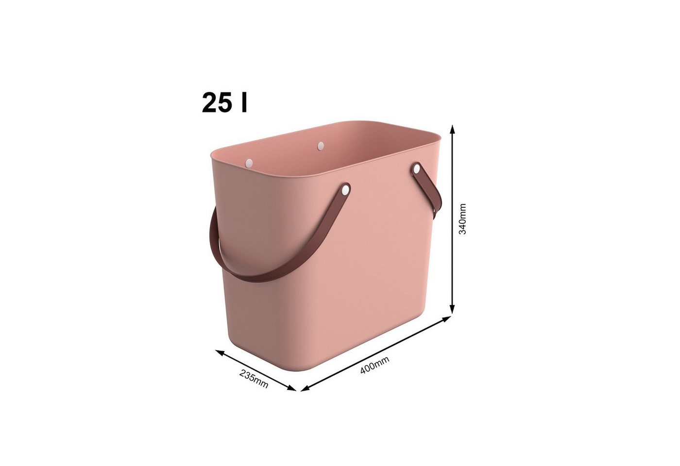 ROTHO Einkaufskorb Einkaufskorb "classic" 25 l ALBULA, 25 l – Bild 3 von 3