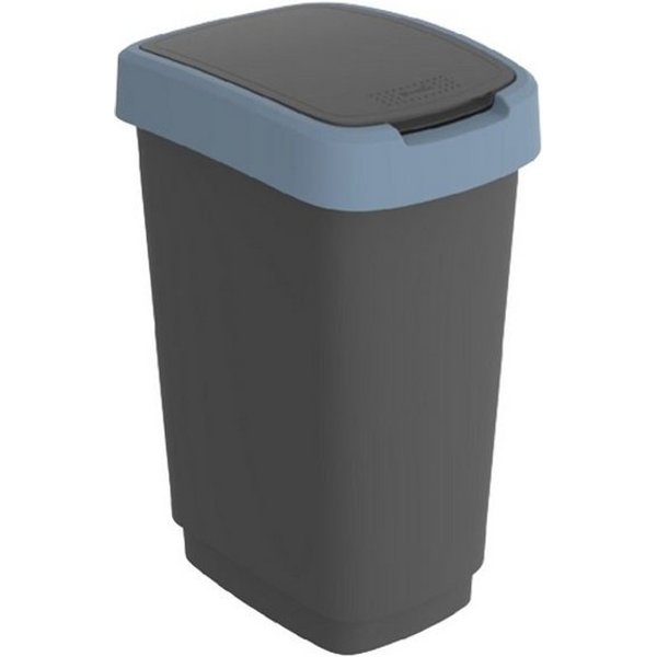 ROTHO Mülleimer Twist Mülleimer mit Deckel 25l, Kunststoff (PP)