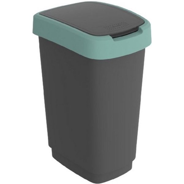 ROTHO Mülleimer Twist Mülleimer mit Deckel 25l, Kunststoff (PP)