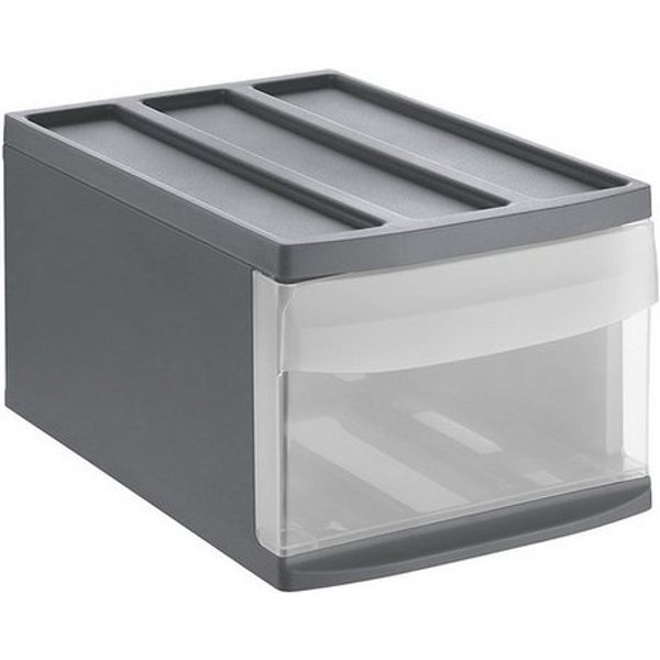 ROTHO Schubladenbox Stapelbare Schublade 10l mit Gummifüsschen