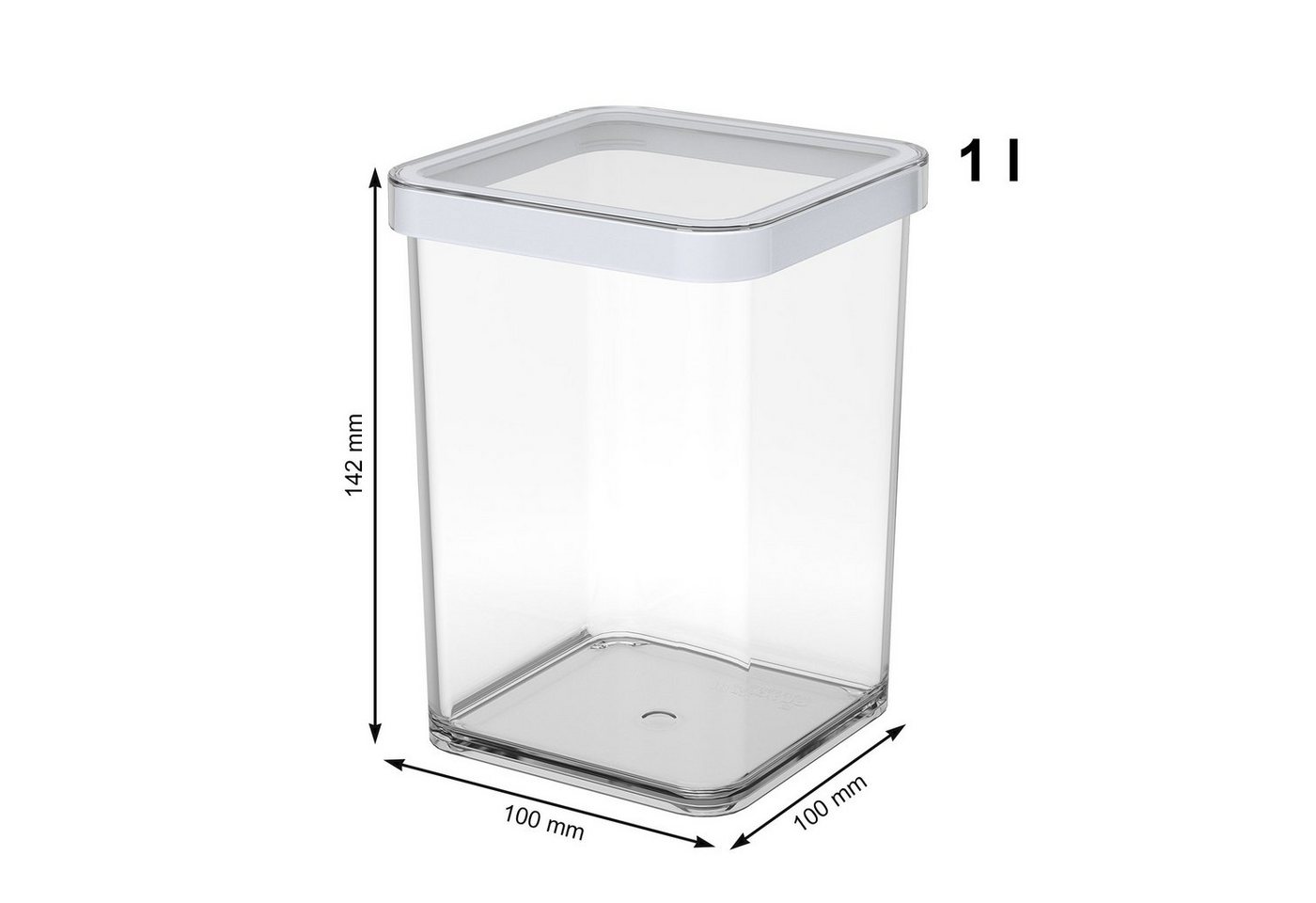 ROTHO Vorratsdose Vorratsdose quadr. 1 l LOFT – Bild 4 von 5
