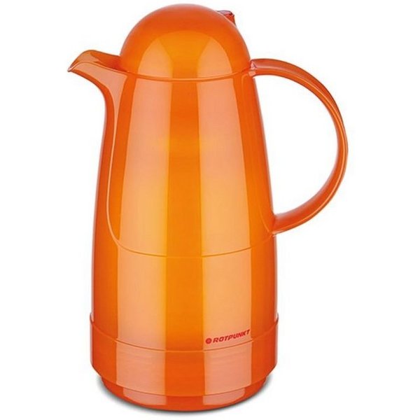 ROTPUNKT Isolierkanne 0,5 Liter 200 Glaseinsatz I hochwertig I langlebig I voller Geschmack, 0,5 l, (Kaffeekanne I Teekanne), Glaskolben aus doppelwandigem Rosa