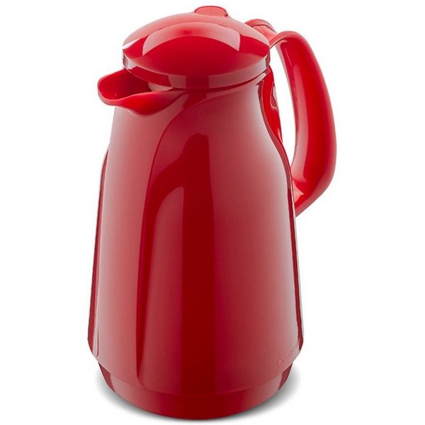 ROTPUNKT Isolierkanne 1,5 Liter Glaseinsatz I hochwertig I langlebig I 24 Std heiß, 1.5 l, (Kaffeekanne I Teekanne), Glaskolben aus doppelwandigem Rosalin-Glas