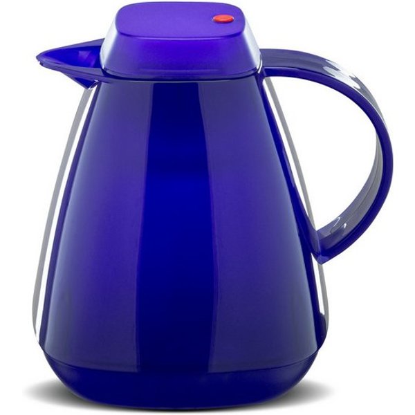 ROTPUNKT Isolierkanne 1,0 Liter 650 Glaseinsatz I hochwertig I Thermokanne I 24 Std heiß, (Kaffeekanne I Teekanne), robust und auslaufsicher