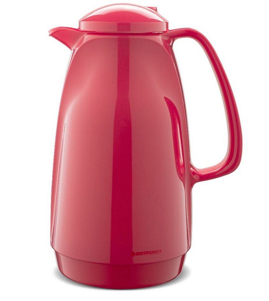 ROTPUNKT Isolierkanne 1,5 Liter Glaseinsatz I hochwertig I langlebig I 24 Std heiß, 1.5 l, (Kaffeekanne I Teekanne), Glaskolben aus doppelwandigem Rosalin-Glas – Bild 3 von 5