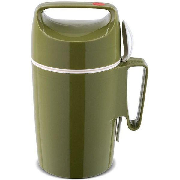 ROTPUNKT Thermobehälter 0,85 ml Speisegefäß I langanhaltender Geschmack I hochwertig, (olive), hochwertiger Glaseinsatz, bruchsicher