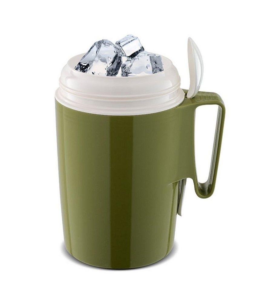 ROTPUNKT Thermobehälter 0,85 ml Speisegefäß I langanhaltender Geschmack I hochwertig, (olive), hochwertiger Glaseinsatz, bruchsicher – Bild 4 von 5