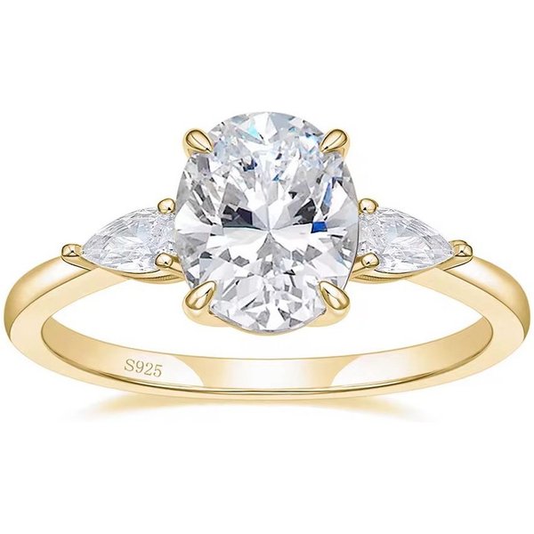 ROUGEMONT Verlobungsring Funkelnder Extravaganter Damen Ring Verlobungsring 925 Silber, Echtschmuck