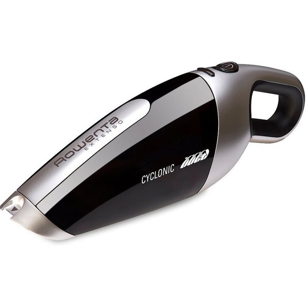 Rowenta Akku-Handstaubsauger Extenso Cyclonic, kabellos, 7,2 V, 350 ml Behälterkapazität, 0 W, beutellos, integrierte Teleskopfugendüse, Betriebszeit 16 Min., A