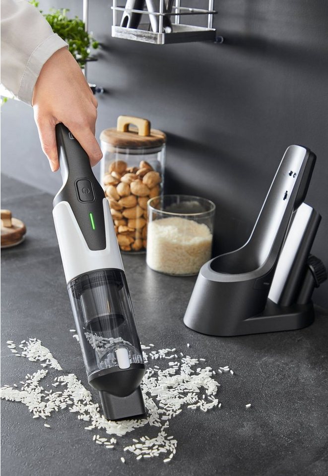 Rowenta Akku-Handstaubsauger X-Touch, kabellos, inkl. kleiner Bürste und Fugendüse, leicht, 80 W, beutellos, 0,6, kg, Digitalmotor, Lade- und Aufbewahrungsstati – Bild 3 von 5
