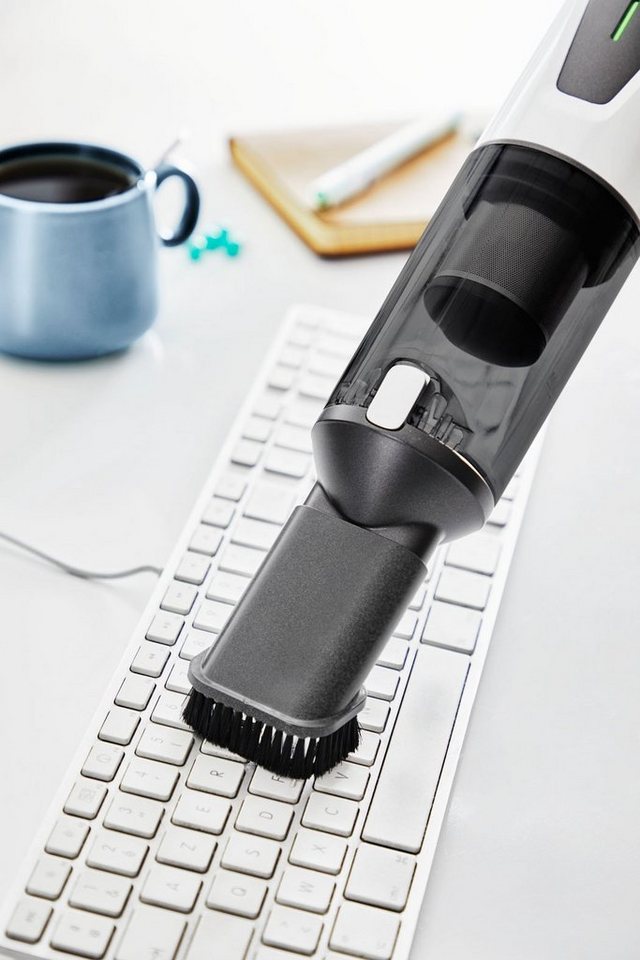 Rowenta Akku-Handstaubsauger X-Touch, kabellos, inkl. kleiner Bürste und Fugendüse, leicht, 80 W, beutellos, 0,6, kg, Digitalmotor, Lade- und Aufbewahrungsstati – Bild 4 von 5