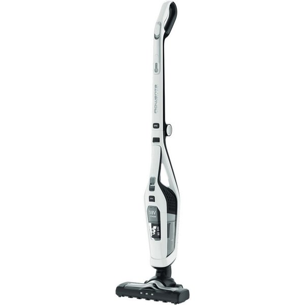 Rowenta Akku-Stielstaubsauger Dual Force 2-in-1, mühelose Aufbewahrung, klappbarer Griff, LED-Düse, beutellos, besonder leicht, langlebige Batterie, 2 Geschwind