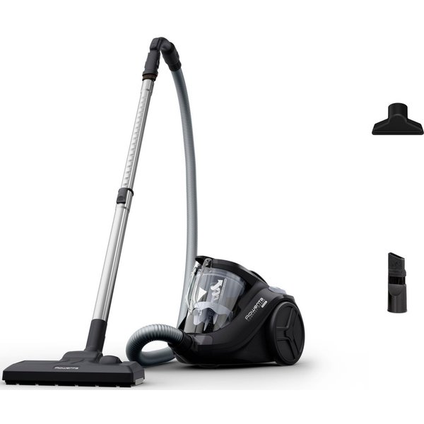 Rowenta Bodenstaubsauger Compact Power Cyclonic, beutellos, hohe Saugleistung auf Hartböden, 750 W, beutellos, leise, kompaktes Format, leichte Entleerung, hohe