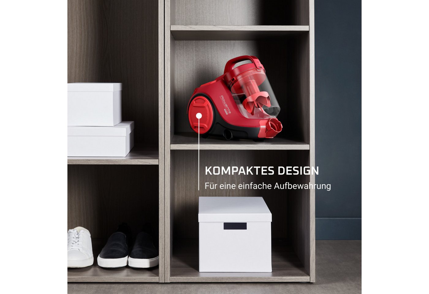 Rowenta Bodenstaubsauger Swift Power Cyclonic, ohne Beutel, hohe Saugleistung auf Hartböden, 750 W, beutellos, kompakte Größe, starke Leistung dank Effitech-Mot – Bild 4 von 5