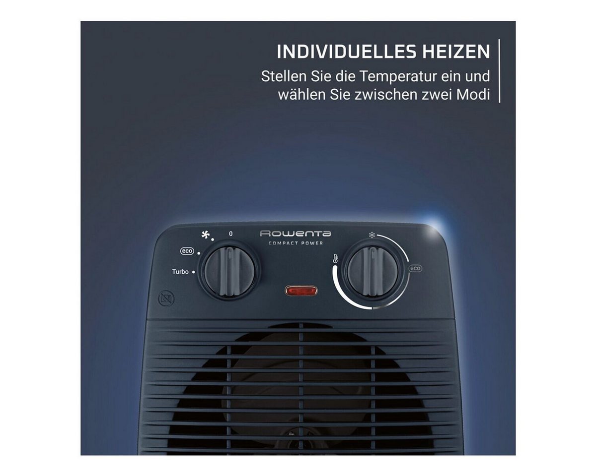 Rowenta Heizlüfter SO2211 Compact Power, für Räume bis 35 m², 2000 W – Bild 3 von 5