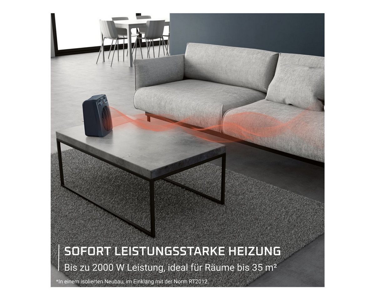 Rowenta Heizlüfter SO2211 Compact Power, für Räume bis 35 m², 2000 W – Bild 4 von 5