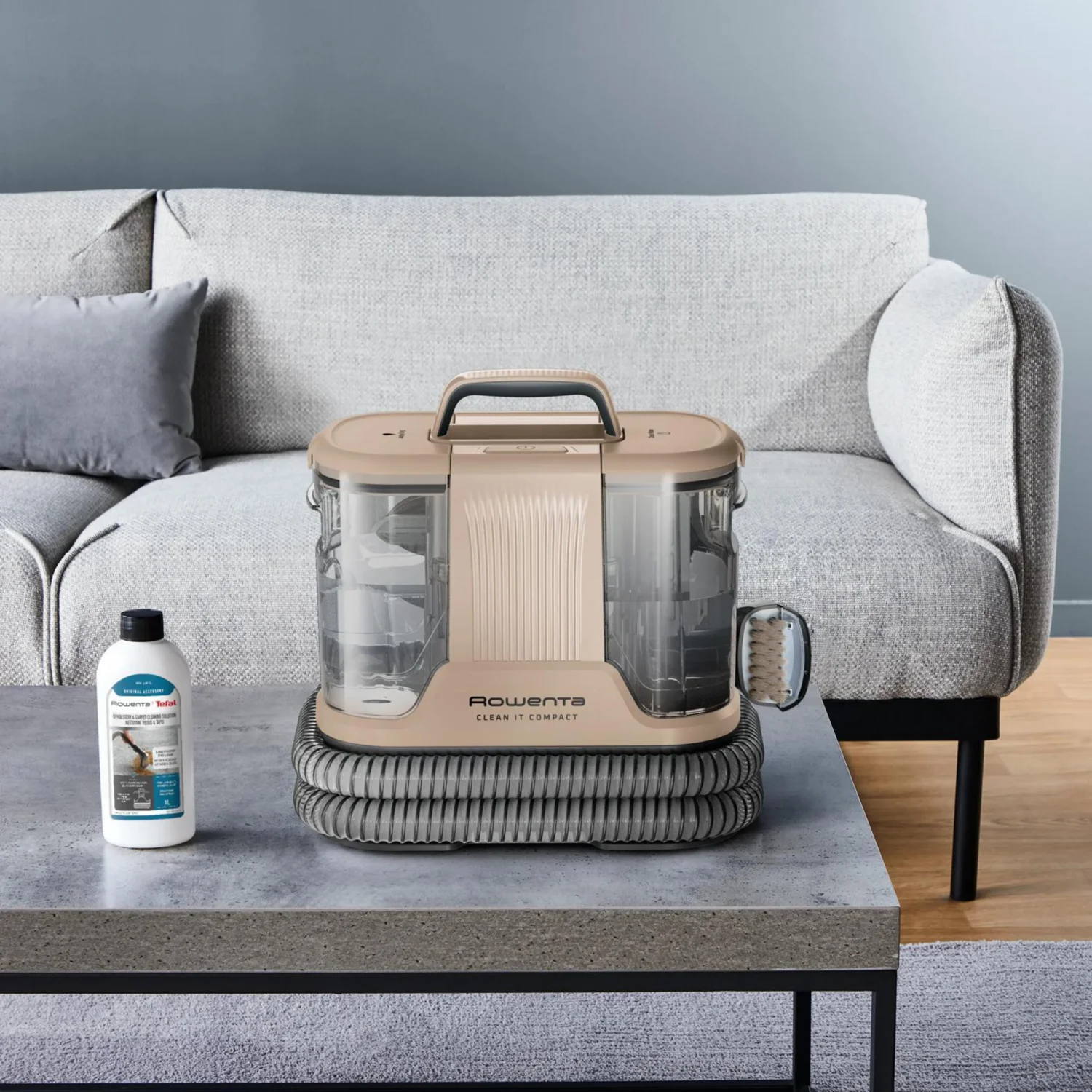 Rowenta Teppichreinigungsgerät Clean it, tragbarer Fleckenentferner, austauschbare Reinigungsköpfe, 400 W, kompakt und leicht, beseitigt schnell und effizient F – Bild 2 von 4