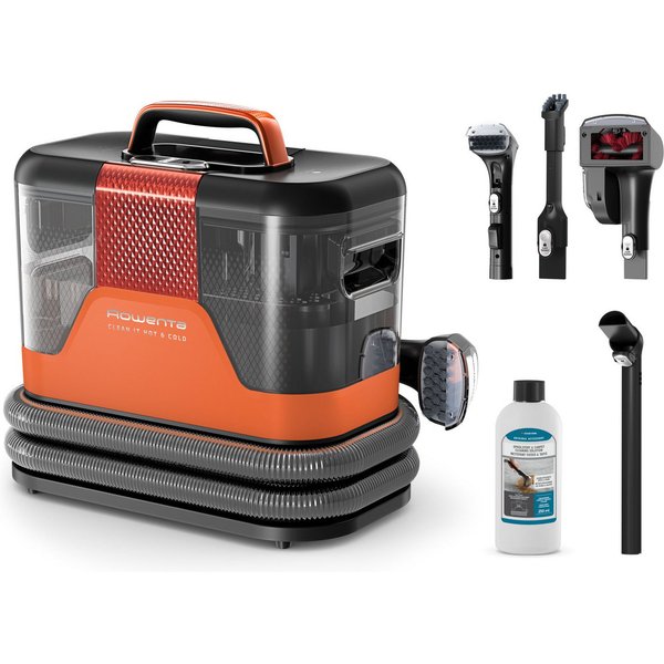 Rowenta Teppichreinigungsgerät Fleckenentferner IN7011 Clean It Hot & Cold, 1150 W, beutellos, PowerHeat 60 °C, 2,3 l/1,5 l Tanks, Auto‑Clean, rotierende ActivB