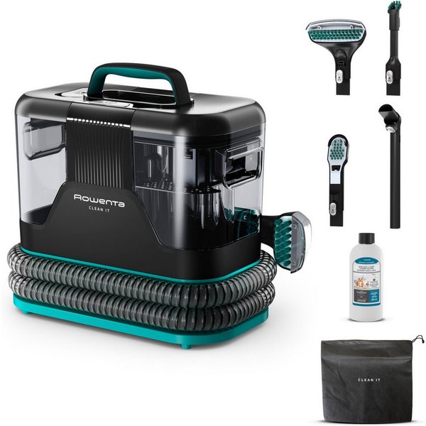 Rowenta Teppichreinigungsgerät IN5020 Clean It Fleckenentferner, 750 W, tragbarerer Fleckenreiniger, beseitigt schnell und effizient Flecken
