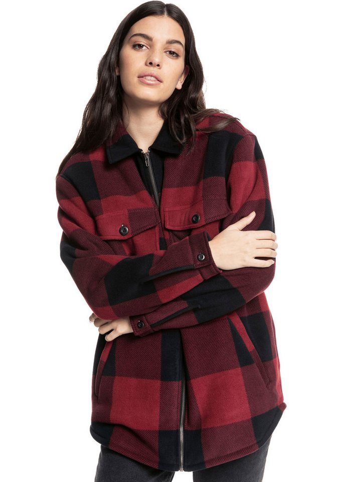 Roxy Karohemd CHECK JACKET Langarm-Ausführung, aus Polyester, erhältlich in den Größen XS bis XXL – Bild 3 von 5