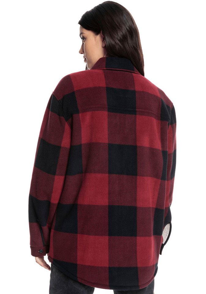 Roxy Karohemd CHECK JACKET Langarm-Ausführung, aus Polyester, erhältlich in den Größen XS bis XXL – Bild 4 von 5