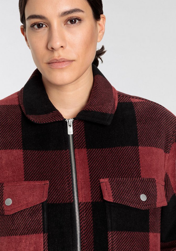 Roxy Karohemd CHECK JACKET Langarm-Ausführung, aus Polyester, erhältlich in den Größen XS bis XXL – Bild 5 von 5