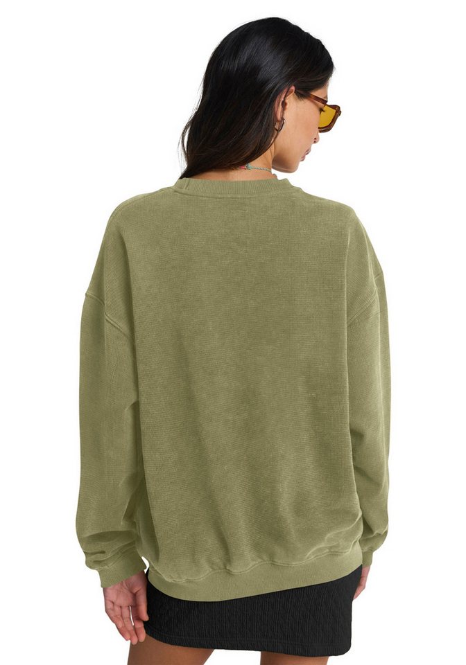 Roxy Sweatshirt EAST SIDE MIDWEIGHT LS Langarm-Design, mit Rundhalsausschnitt, aus angerauter Sweatware – Bild 4 von 5