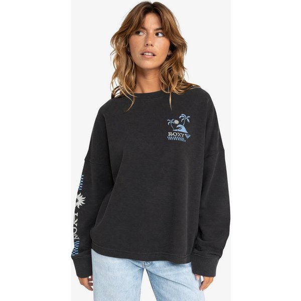 Roxy Sweatshirt EAST SIDE MIDWEIGHT LS Langarm-Design, mit Rundhalsausschnitt, aus angerauter Sweatware