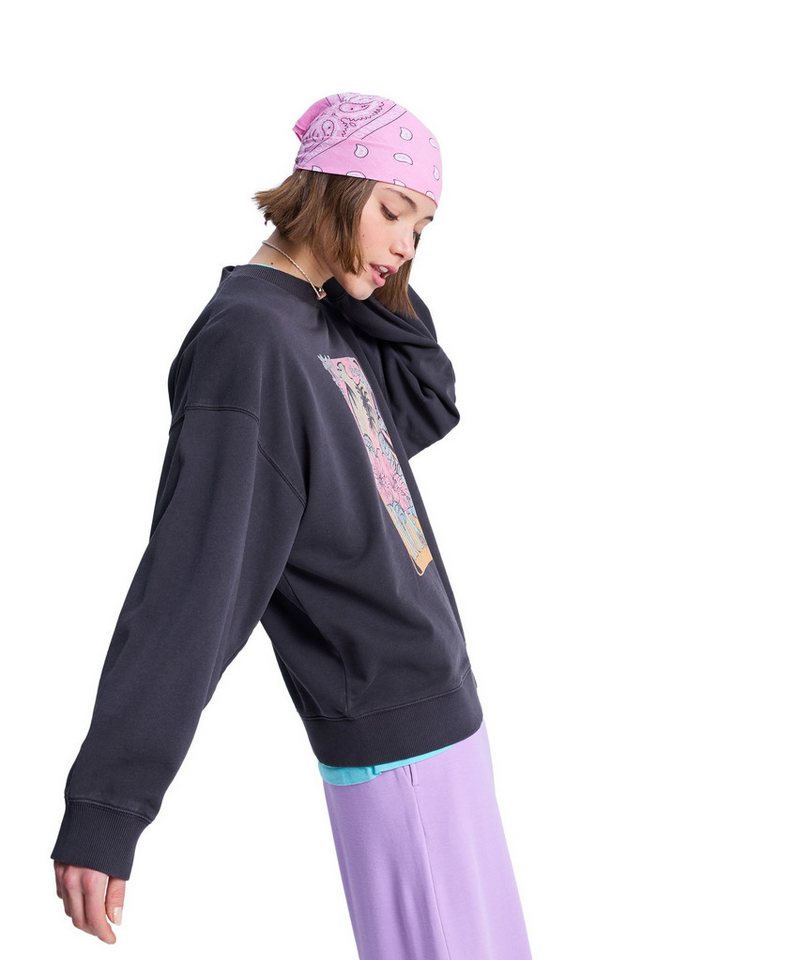 Roxy Sweatshirt LINEUP TERRY mit Rundhalsausschnitt, sportlicher Stil, aus Baumwolle und Polyester – Bild 2 von 4