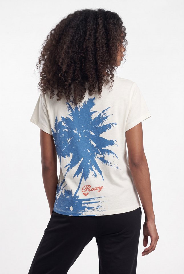 Roxy T-Shirt NIGHTFALL Kurzarm, aus Baumwolle, mit Rundhalsausschnitt – Bild 2 von 5