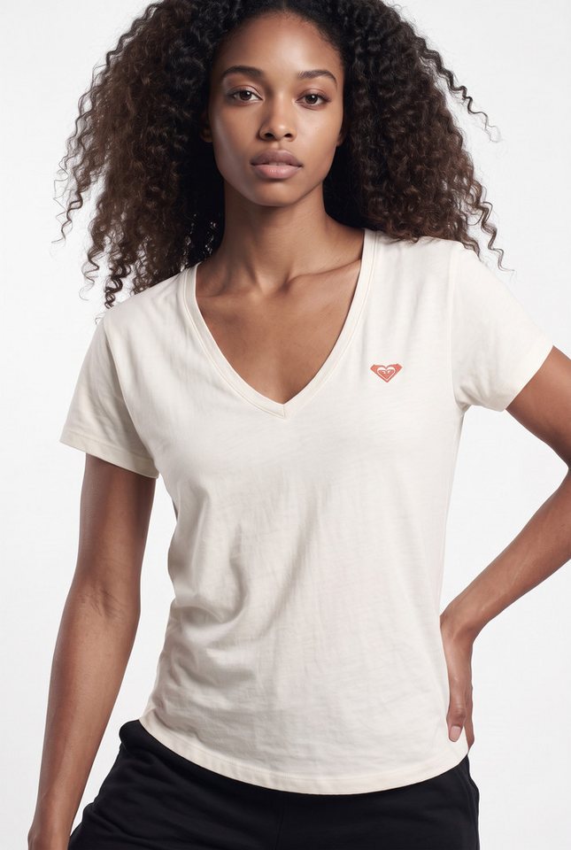 Roxy T-Shirt NIGHTFALL Kurzarm, aus Baumwolle, mit Rundhalsausschnitt – Bild 3 von 5