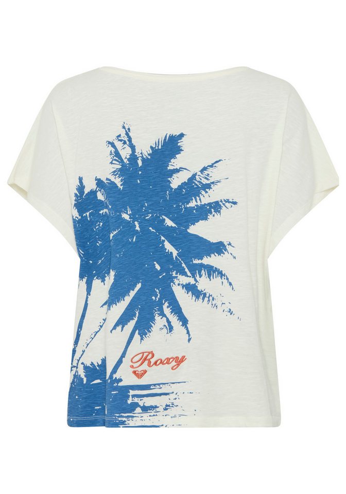 Roxy T-Shirt NIGHTFALL Kurzarm, aus Baumwolle, mit Rundhalsausschnitt – Bild 5 von 5