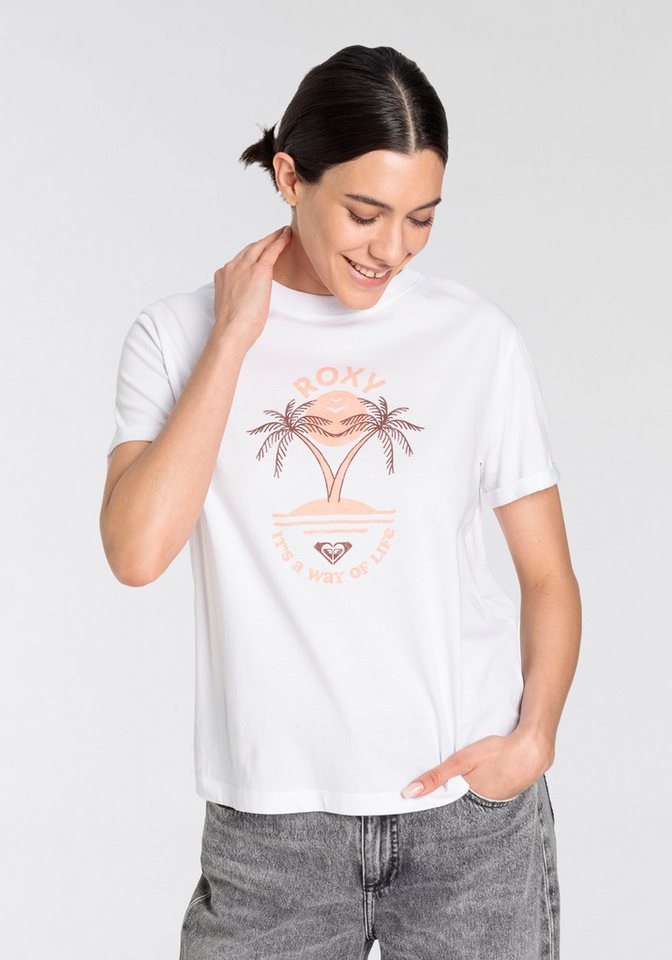 Roxy T-Shirt PACK SPARKLE EVENING BG (Packung, 2-tlg., Doppelpack) 2er-Pack, mit Rundhalsausschnitt, aus Baumwolle, pflegeleicht – Bild 2 von 5