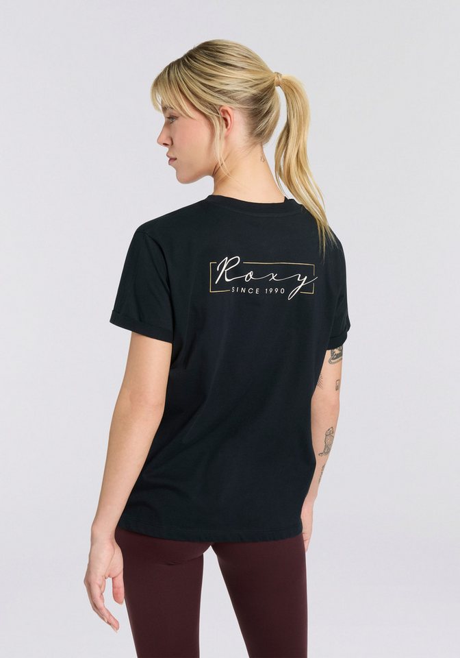 Roxy T-Shirt SPARKLE EVENING SCRIPT COOL (Packung, 2-tlg) Kurzarmdesign, aus Baumwolle, für Erwachsene – Bild 4 von 5
