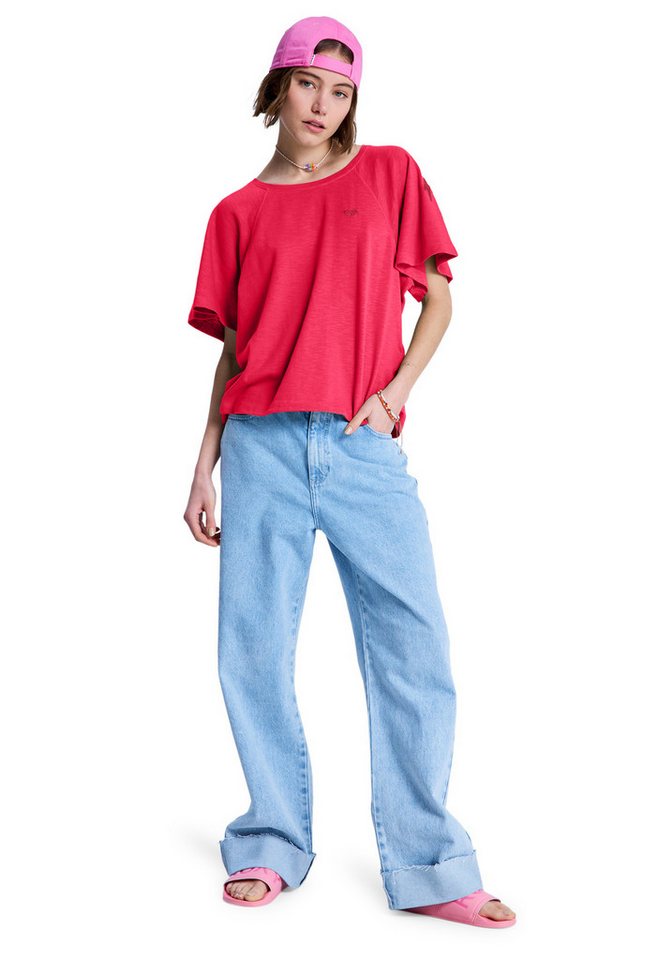 Roxy T-Shirt TIME FOR PALM TREE Kurzarm, mit Rundhalsausschnitt, aus Baumwolle und Polyester – Bild 2 von 2