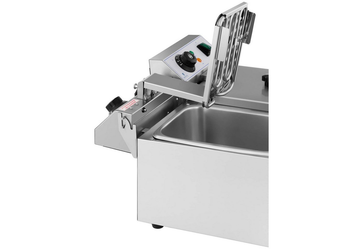 Royal Catering Fritteuse RCEF 08DB, 6400 W, 2 x 8 L Doppel Edelstahl Elektro Gastronomie – Bild 5 von 5