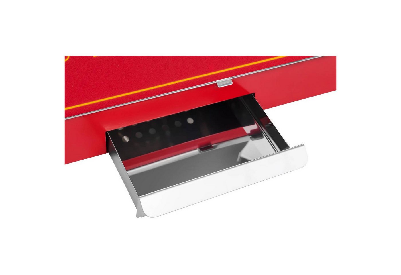 Royal Catering Popcornmaschine 5kg/h Popcornmaker mit Wagen Popcornautomat 1500 W Rot Retro Profi – Bild 3 von 5