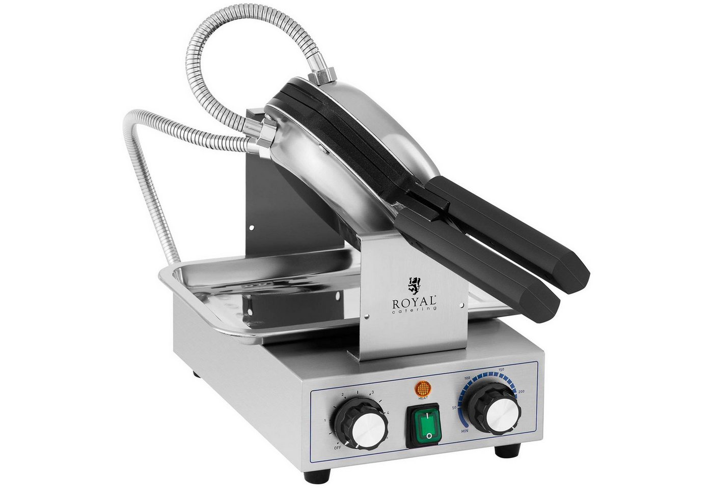 Royal Catering Waffeleisen Bubble Waffeln Maker Eierwaffeln Waffle Kuchen Round 50 - 250°C, 1,400 W – Bild 4 von 5