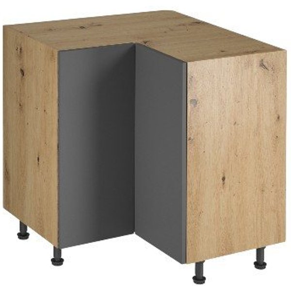 ROYAL24_MARKT Eckunterschrank - Platzsparender Eckunterschrank für jede Küche (Eckunterschrank, 1-St., Nexa - D90N) Hochwertig - Modern - Exklusiv.