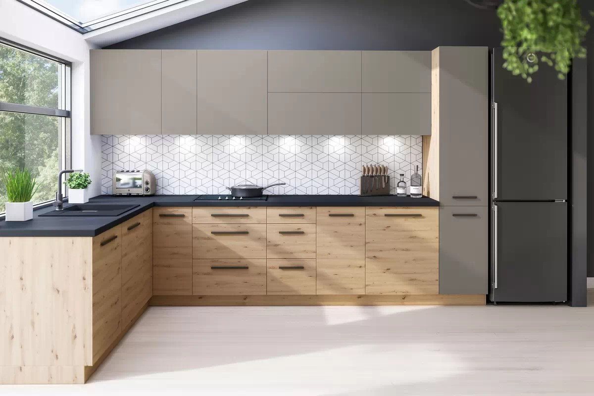 ROYAL24_MARKT Frontblende - Elegante Frontblende für Küchenmöbel (Frontblende, 1 St., Premium - Nexa), Top Materialien - Zeitloser Stil - Beste Verarbeitung. – Bild 3 von 3